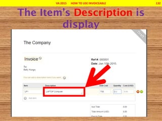 VA 2015 HOW TO USE INVOICEABLE 132
 