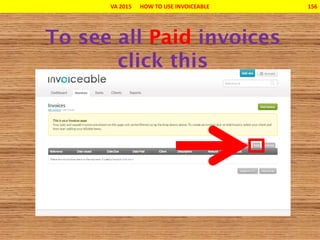 VA 2015 HOW TO USE INVOICEABLE 156
 
