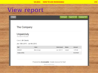 VA 2015 HOW TO USE INVOICEABLE 172
 