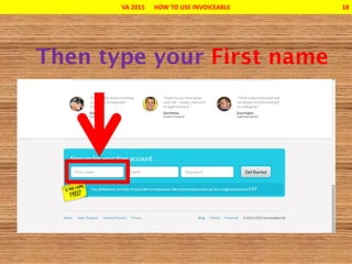 VA 2015 HOW TO USE INVOICEABLE 18
 