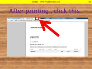 VA 2015 HOW TO USE INVOICEABLE 186
 
