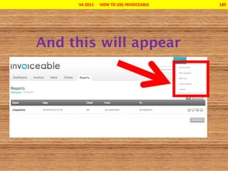 VA 2015 HOW TO USE INVOICEABLE 189
 
