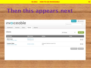 VA 2015 HOW TO USE INVOICEABLE 93
 