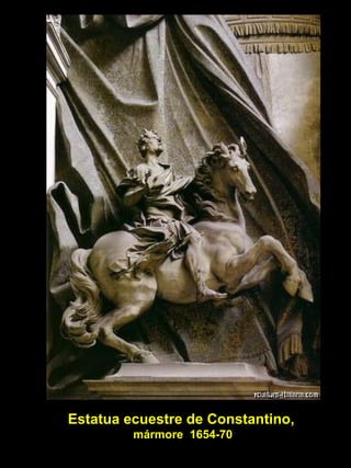 Estatua ecuestre de Constantino, mármore  1654-70 