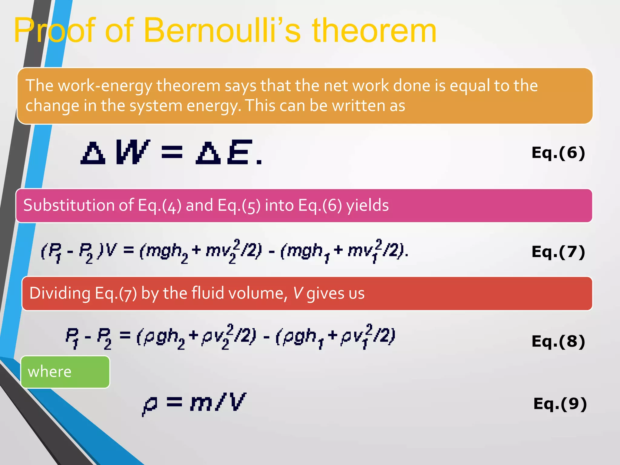 Bernoulli and continuity equation | PPTX | Physics | Science