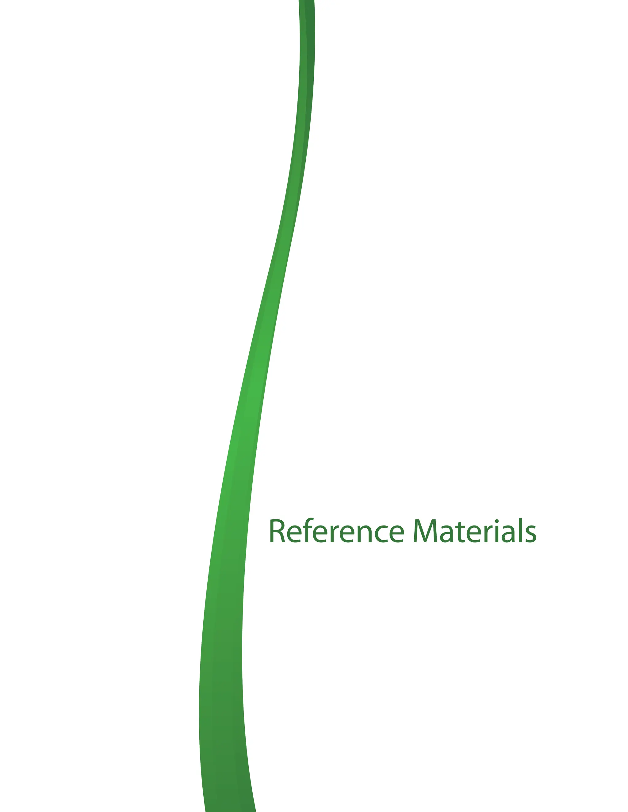 Reference Materials
 