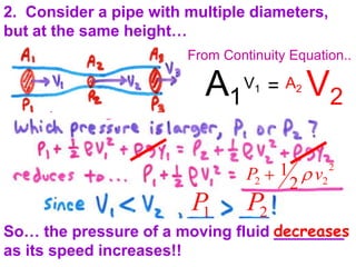  Wnet = W1 – W2 = The net work on the fluid, then, must equal the __________________ of the fluid.		Wnet = change in energy