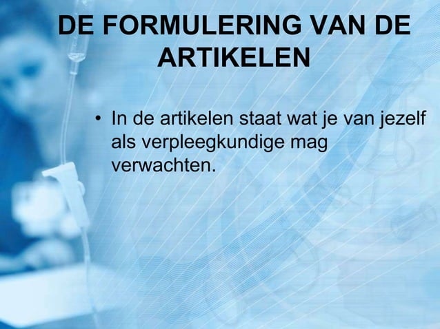 Beroepscode verpleegkundigen | PPT