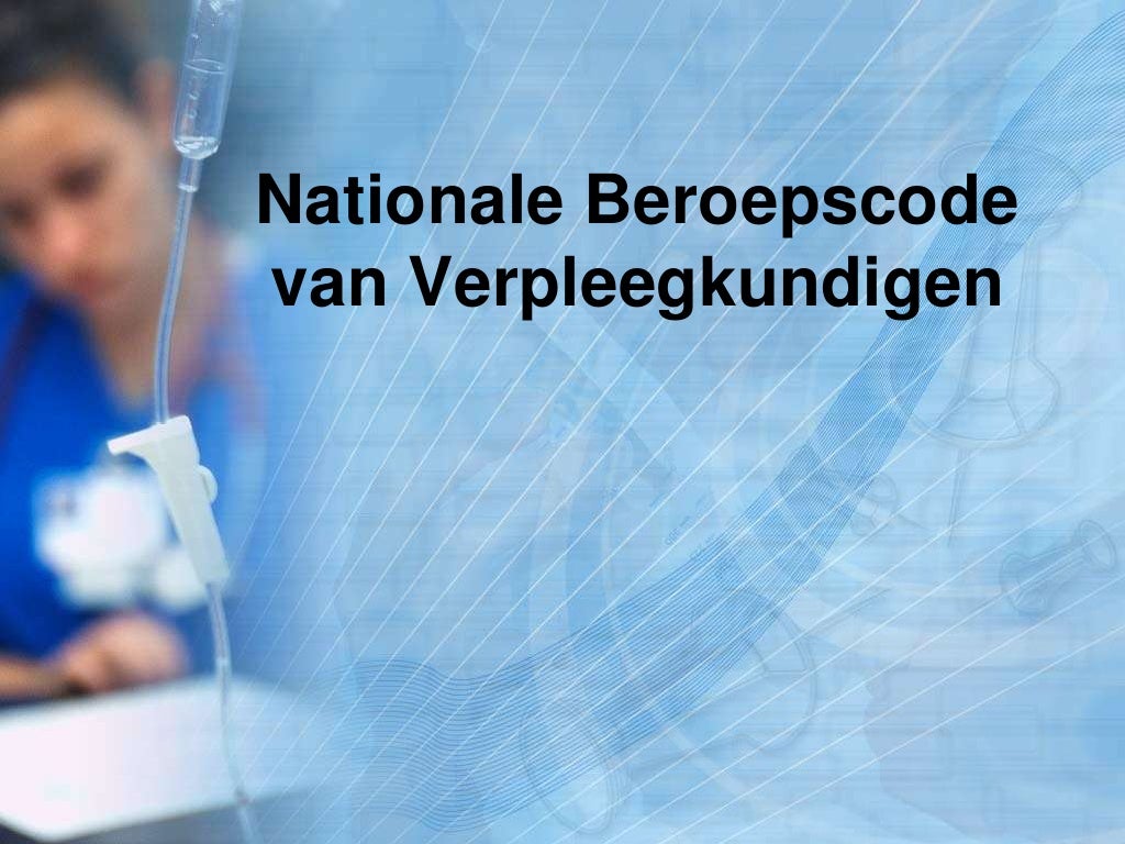 Beroepscode verpleegkundigen