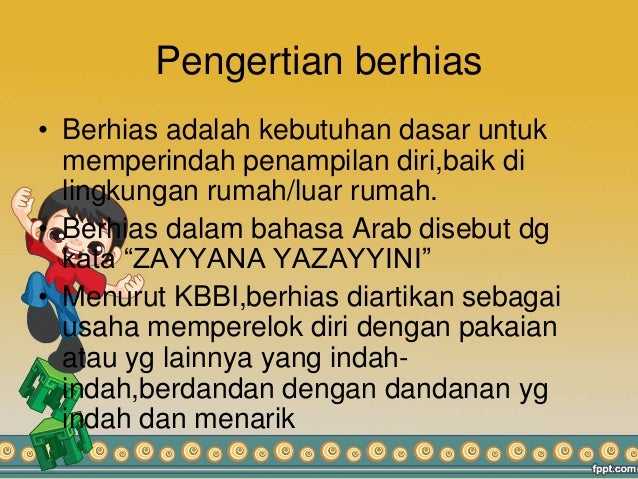 Tata cara berpakaian dan berhias dlm Islam