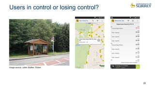 Users in control or losing control?
20
Image source: Julian Walker, Flicker
 