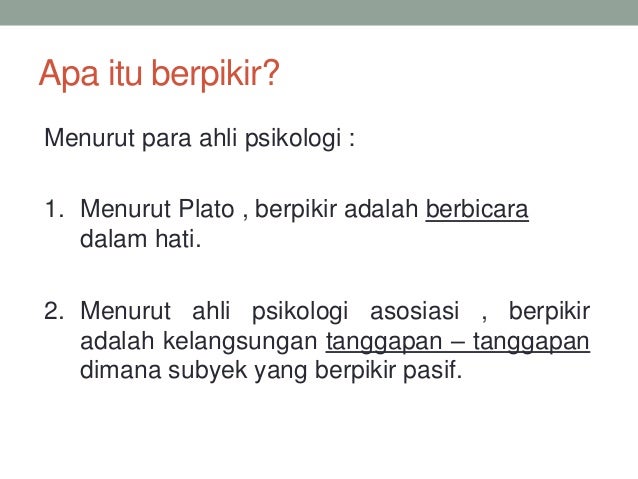 Berpikir