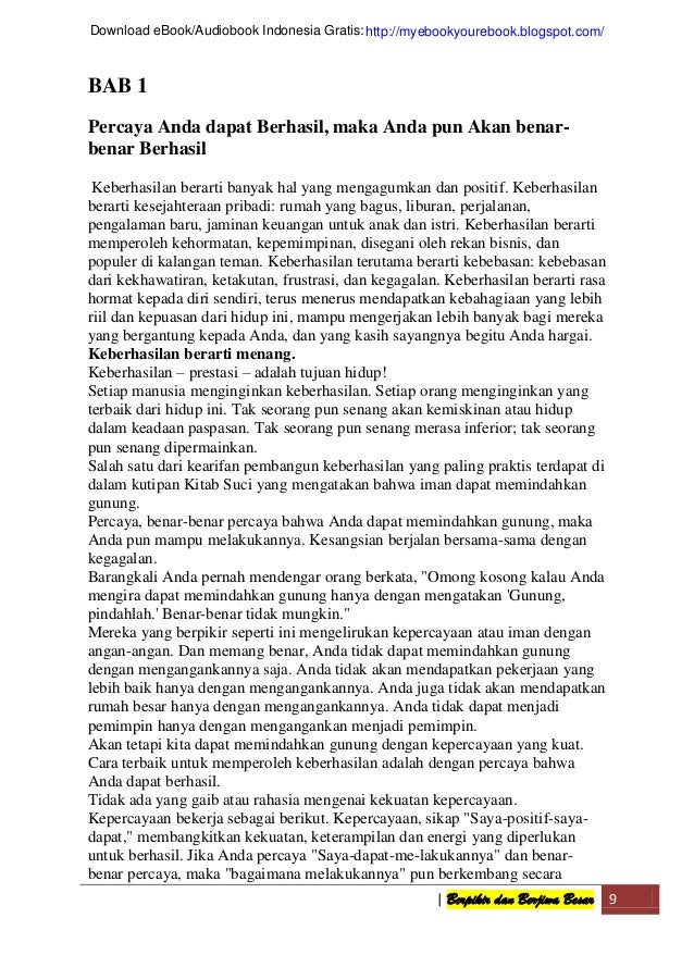 Berpikir dan Berjiwa Besar