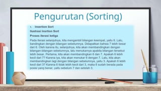 Pengurutan (Sorting)
 
