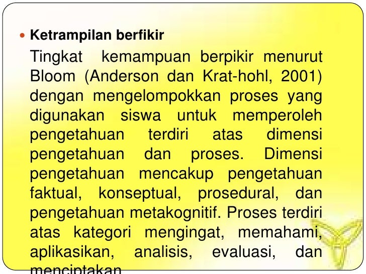 Berpikir Tingkat Tinggi