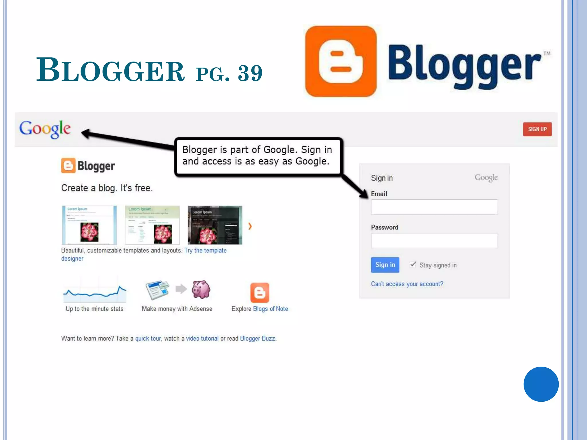BLOGGER PG. 39
 