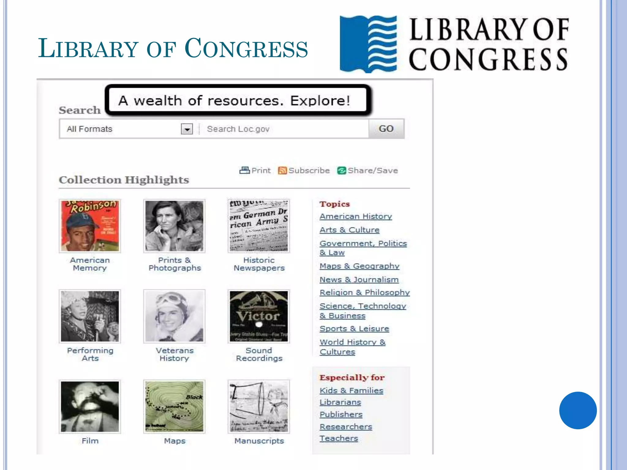 LIBRARY OF CONGRESS
 