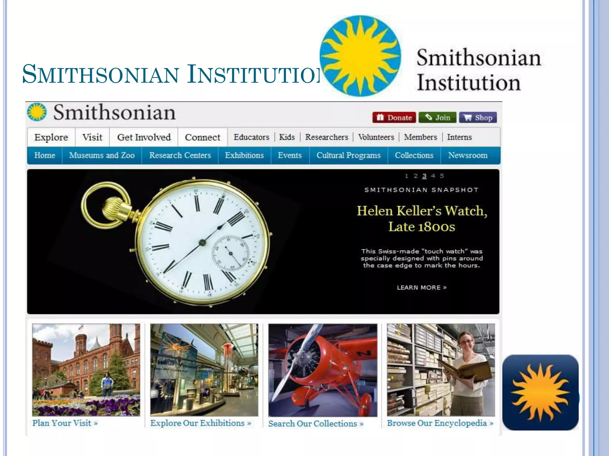 SMITHSONIAN INSTITUTION
 