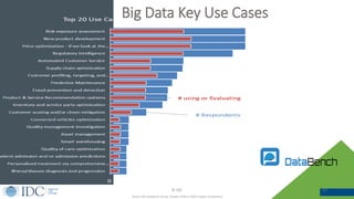 Big Data Key Use Cases
© IDC 12
Source: IDC DataBench Survey, October 2018 (n=700 European Companies)
 