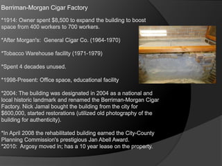 Berriman-Morgan Cigar Factory
 