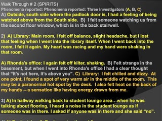 Walk Through # 2 (SPIRITS)
 