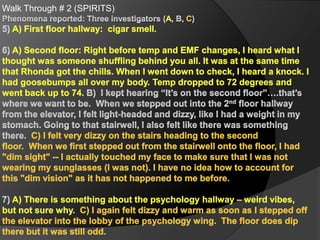 Walk Through # 2 (SPIRITS)
 