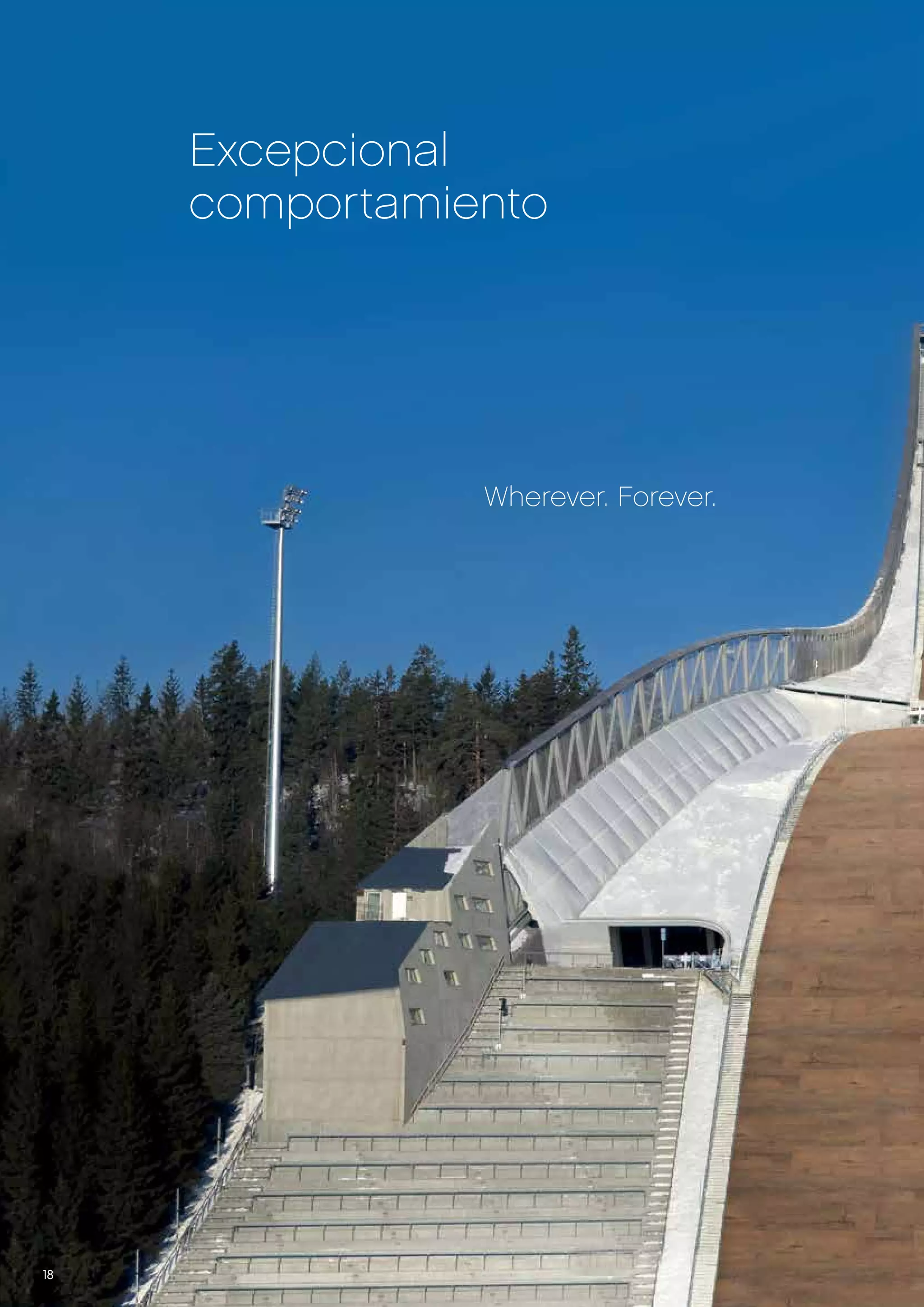Excepcional
comportamiento

Wherever. Forever.

18

 