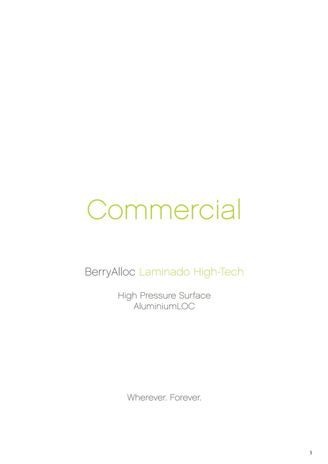 BerryAlloc high tech laminate commercial