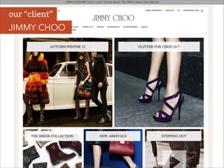 our “client”
JIMMY CHOO
 