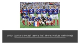 Which country’s football team is this? There are clues in the image
 