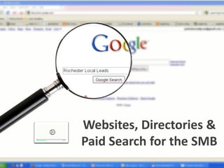 Websites, Directories &
Paid Search for the SMB
 