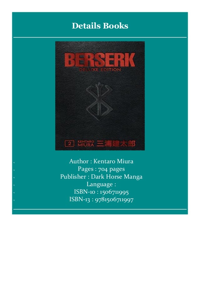 Berserk Deluxe Volume 2 Pdf Kindle Epub
