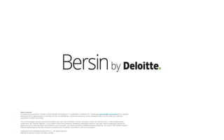 • About Deloitte
As used in this document, “Deloitte” means Deloitte Consulting LLP, a subsidiary of Deloitte LLP. Please see www.deloitte.com/us/about for a detailed
description of the legal structure of Deloitte LLP and its subsidiaries. Certain services may not be available to attest clients under the rules and
regulations of public accounting.
• This communication contains general information only, and none of Deloitte Touche Tohmatsu Limited, its member firms, or their related entities
(collectively, the “Deloitte Network”) is, by means of this communication, rendering professional advice or services. Before making any decision or
taking any action that may affect your finances or your business, you should consult a qualified professional adviser. No entity in the Deloitte Network
shall be responsible for any loss whatsoever sustained by any person who relies on this communication.
• Copyright © 2016 Deloitte Development LLC. All rights reserved.
Member of Deloitte Touche Tohmatsu Limited
 