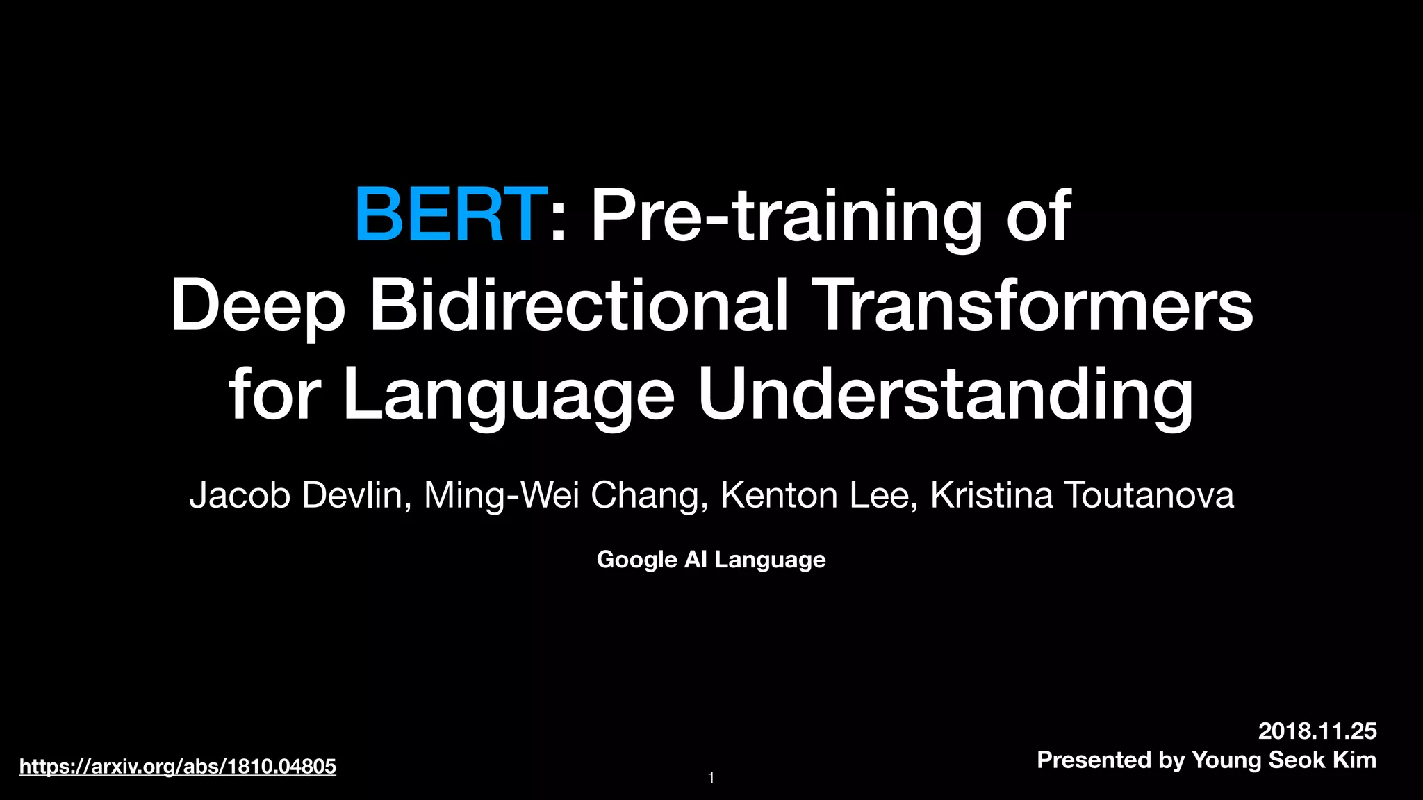 BERT: Pre-training of Deep Bidirectional Transformers for Language ...