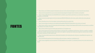 FONTES
• http://www.onumulheres.org.br/noticias/turma-da-monica-faz-homenagem-ao-dia-nacional-da-ciencia/
• https://aventurasnahistoria.uol.com.br/noticias/reportagem/sufragio-brasil-historia-voto.phtml
• https://www.huffpostbrasil.com/2018/09/25/4-mulheres-que-foram-pioneiras-na-construcao-da-politica-
brasileira_a_23541458/
• https://www12.senado.leg.br/noticias/materias/2006/03/09/bertha-lutz-lutou-pelo-direito-de-voto-para-as-
mulheres
• https://brasilescola.uol.com.br/datas-comemorativas/dia-da-mulher.htm
• https://www.blogs.unicamp.br/cienciapelosolhosdelas/2016/06/24/pioneiras-da-ciencia-no-brasil/
• http://www.multirio.rj.gov.br/index.php/leia/reportagens-artigos/reportagens/820-bertha-lutz-pioneira-na-defesa-
dos-direitos-da-mulher-no-brasil
• http://www.multirio.rj.gov.br/index.php/assista/tv/1713-bertha-lutz
• http://www.arquivonacional.gov.br/br/ultimas-noticias/1332-candidatura-feminismo-ciencia-e-politica-o-legado-
bertha-lutz-recebe-aprovacao-para-fazer-parte-do-registro-nacional-do-brasil-do-programa-memoria-do-mundo-
da-unesco-memory-of-the-world-mow
• https://nacoesunidas.org/exclusivo-diplomata-brasileira-foi-essencial-para-mencao-a-igualdade-de-genero-na-
carta-da-onu/
• http://brasilianafotografica.bn.br/brasiliana/discover?query=Bertha+Lutz&submit=Ir
• https://www.migalhas.com.br/quentes/274136/cidadania-da-mulher-a-conquista-historica-do-voto-feminino-no-
brasil
 