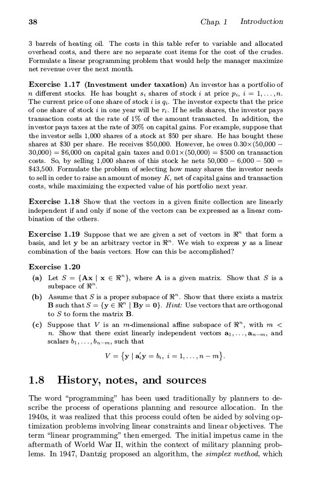 Introduction to linear optimization bertsimas solution manual chapter 2