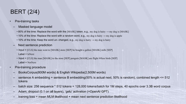 BERT introduction | PPTX | Web Design and HTML | Internet