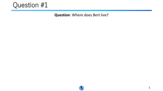 Question #1
5
Question: Where does Bert live?
 