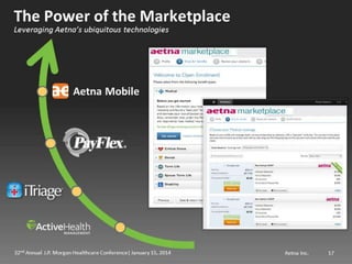 Mark Bertolini of Aetna at JP Morgan Healthcare 2014