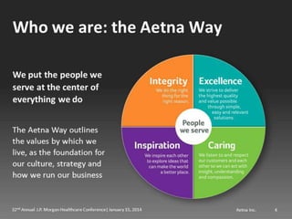 Mark Bertolini of Aetna at JP Morgan Healthcare 2014