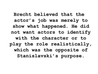 Bertolt Brecht & Epic Theatre