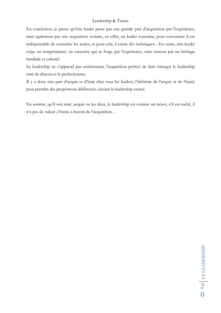 Bertrand Meslier Leadership