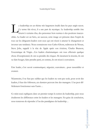 Bertrand Meslier Leadership