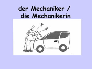 der Mechaniker /
die Mechanikerin

 