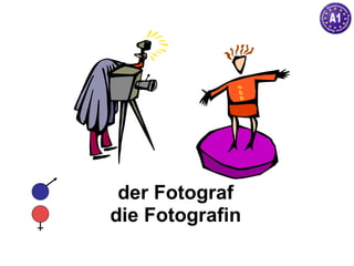 der Fotograf die Fotografin 