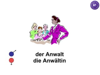 der Anwalt die Anwältin 