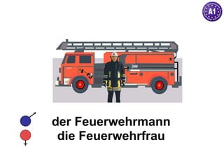 der Feuerwehrmann die Feuerwehrfrau 