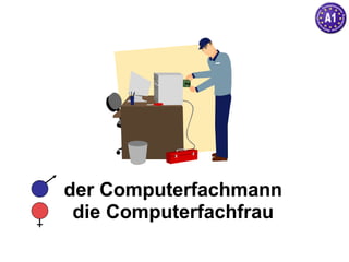 der Computerfachmann die Computerfachfrau 