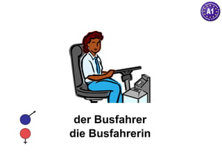 der Busfahrer die Busfahrerin 