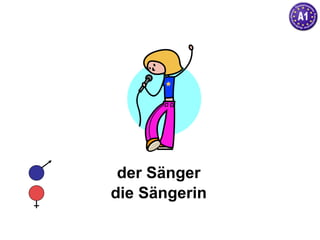 der Sänger die Sängerin 